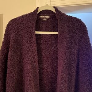 Barefoot Dreams Plush Purple Cardigan